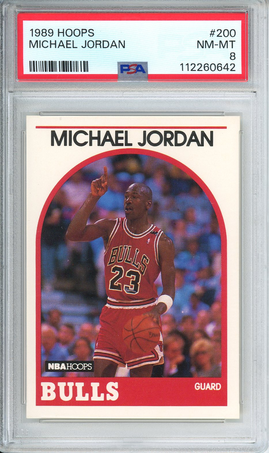 1989 Hoops Michael Jordan #200 PSA 8