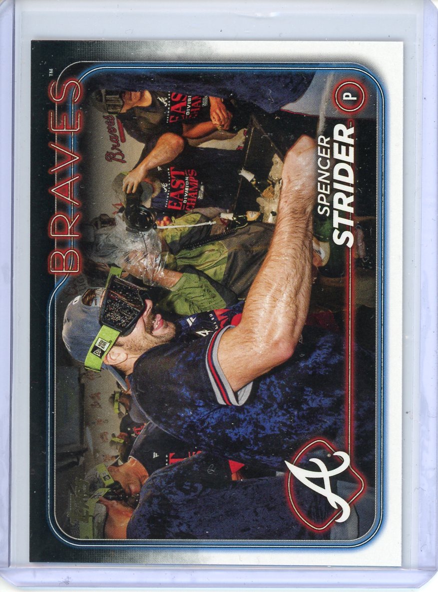 2024 Topps Spencer Strider Gold Mirror Variation No. 11