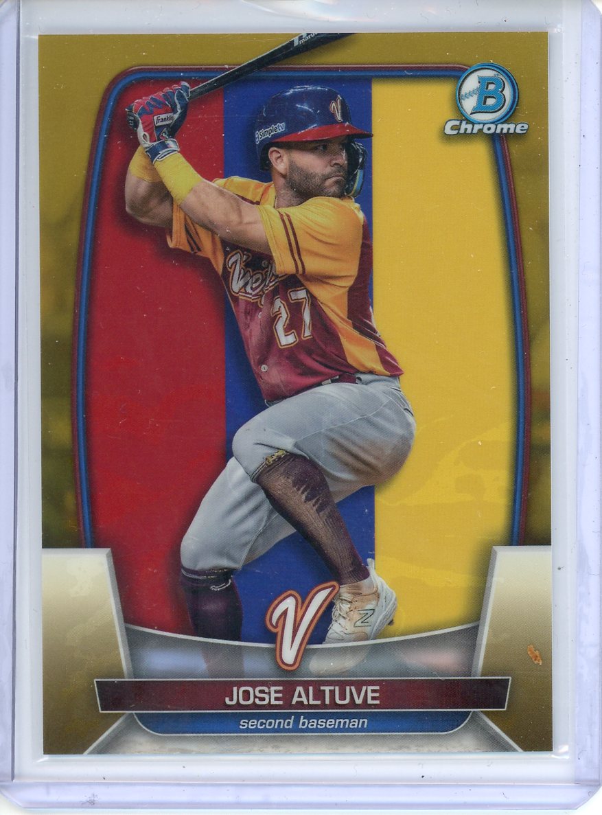 2023 Bowman Chrome Jose Altuve World Baseball Classic Gold /50 WBC-100
