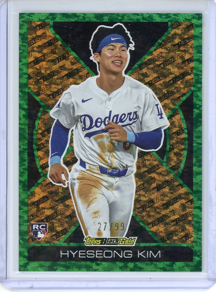 2025 Topps Black Gold Hyeseong Kim Green /99 Rookie BG-14