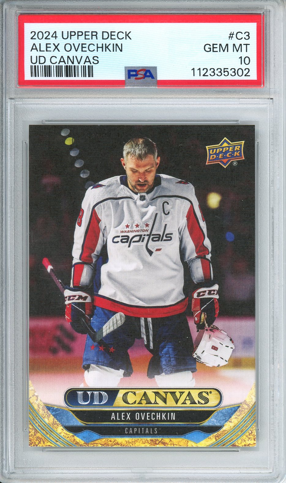 2024 Upper Deck Alex Ovechkin UD Canvas #C3 PSA 10 Gem MT