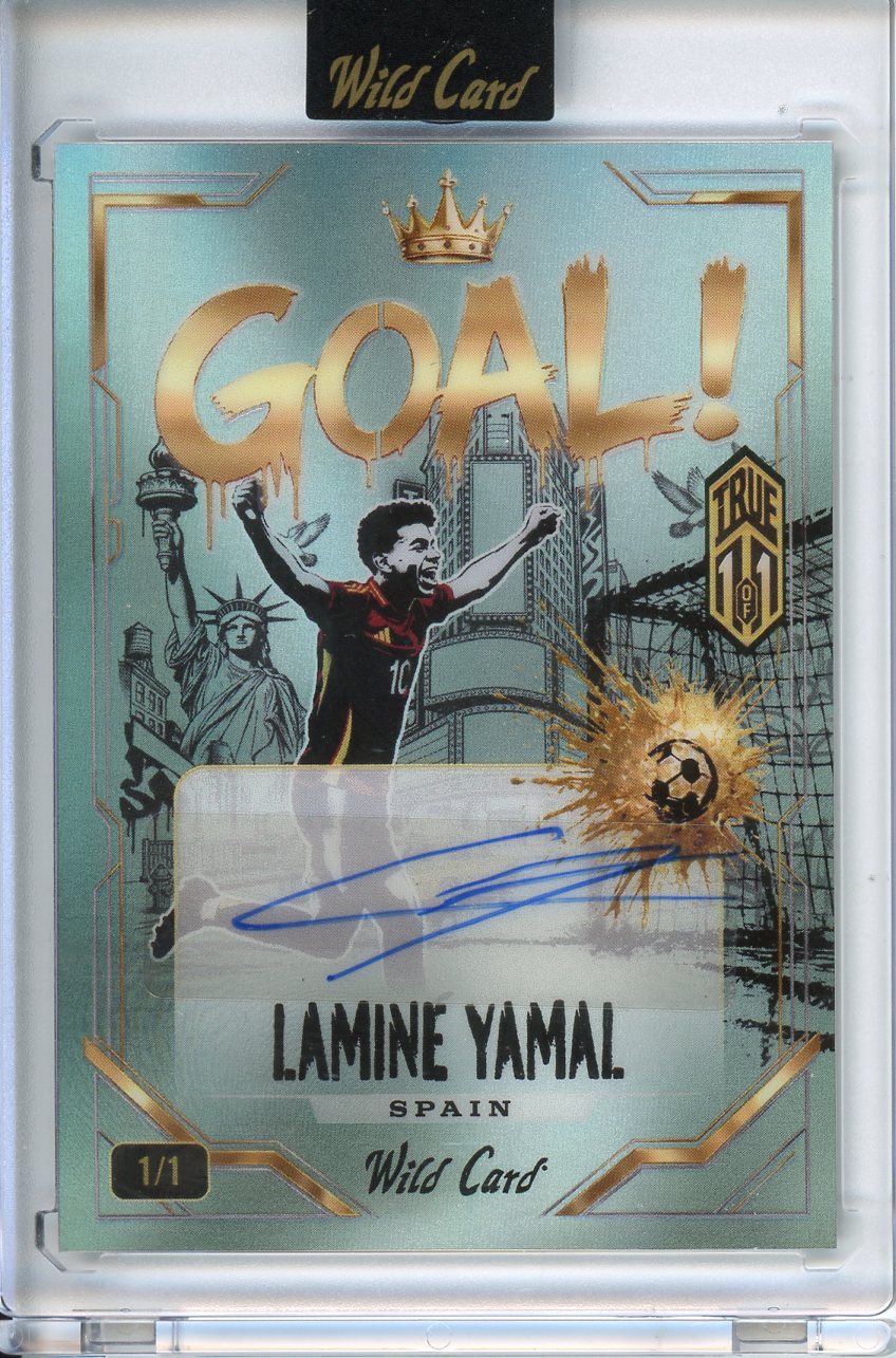 2026 Wild Card Superchrome Futbol Lamine Yamal True 1/1 GOAL! Auto Spain SCRGG-LY02A