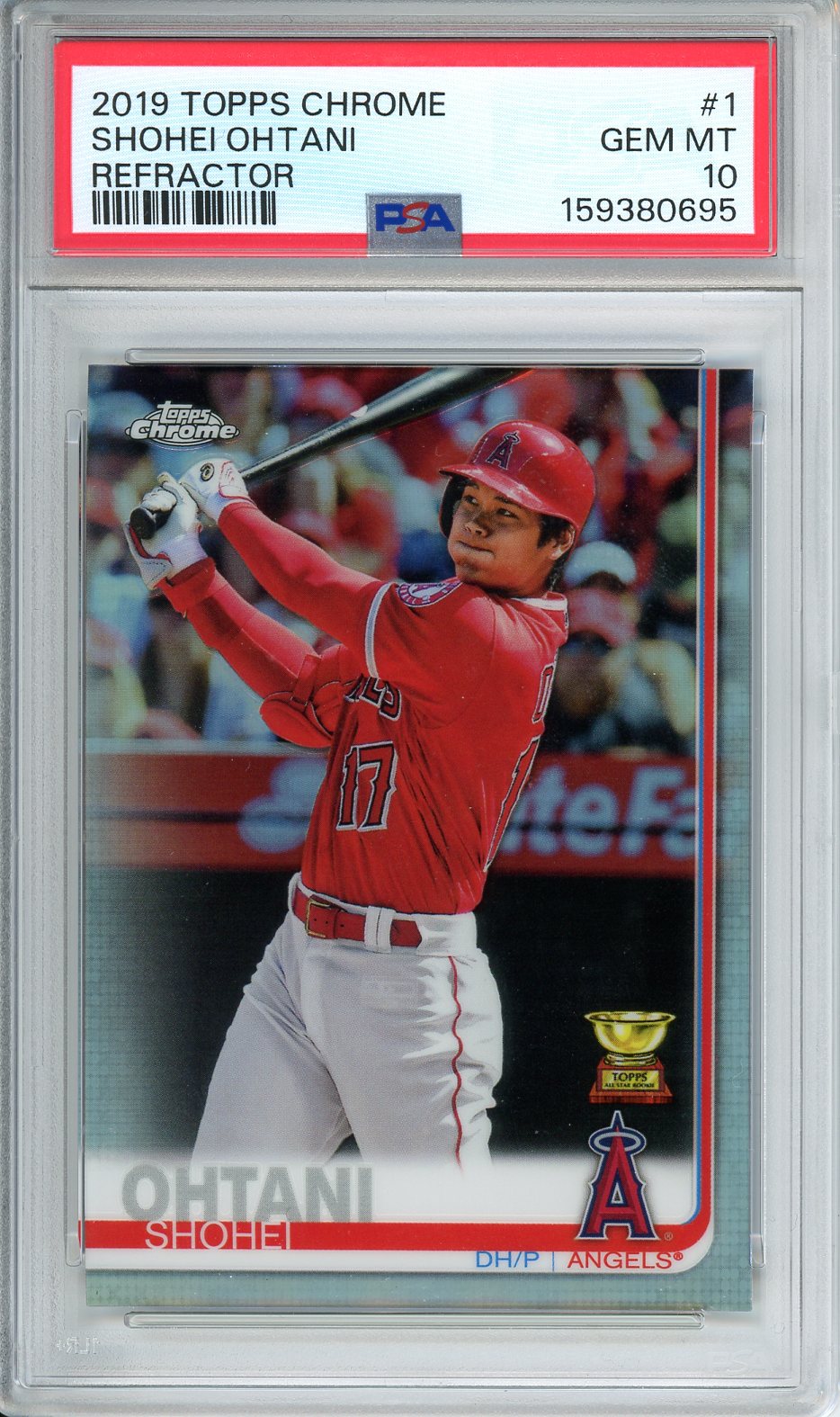 2019 Topps Chrome Shohei Ohtani Refractor #1 PSA 10