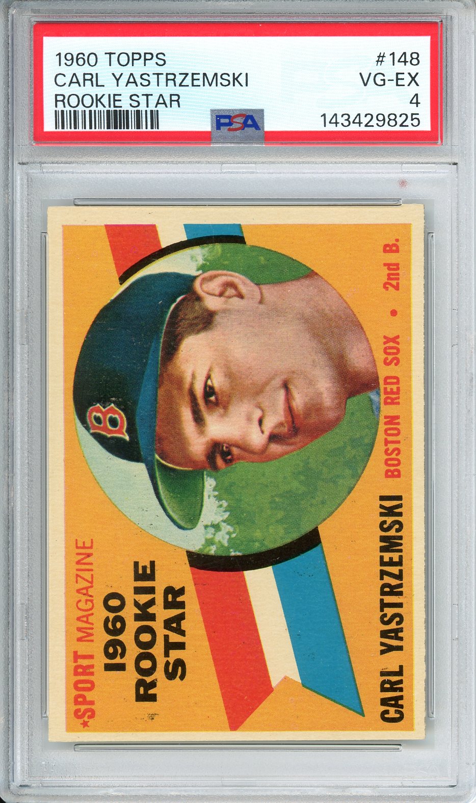 1960 Topps Carl Yastrzemski Rookie Star #148 PSA 4 VG-EX