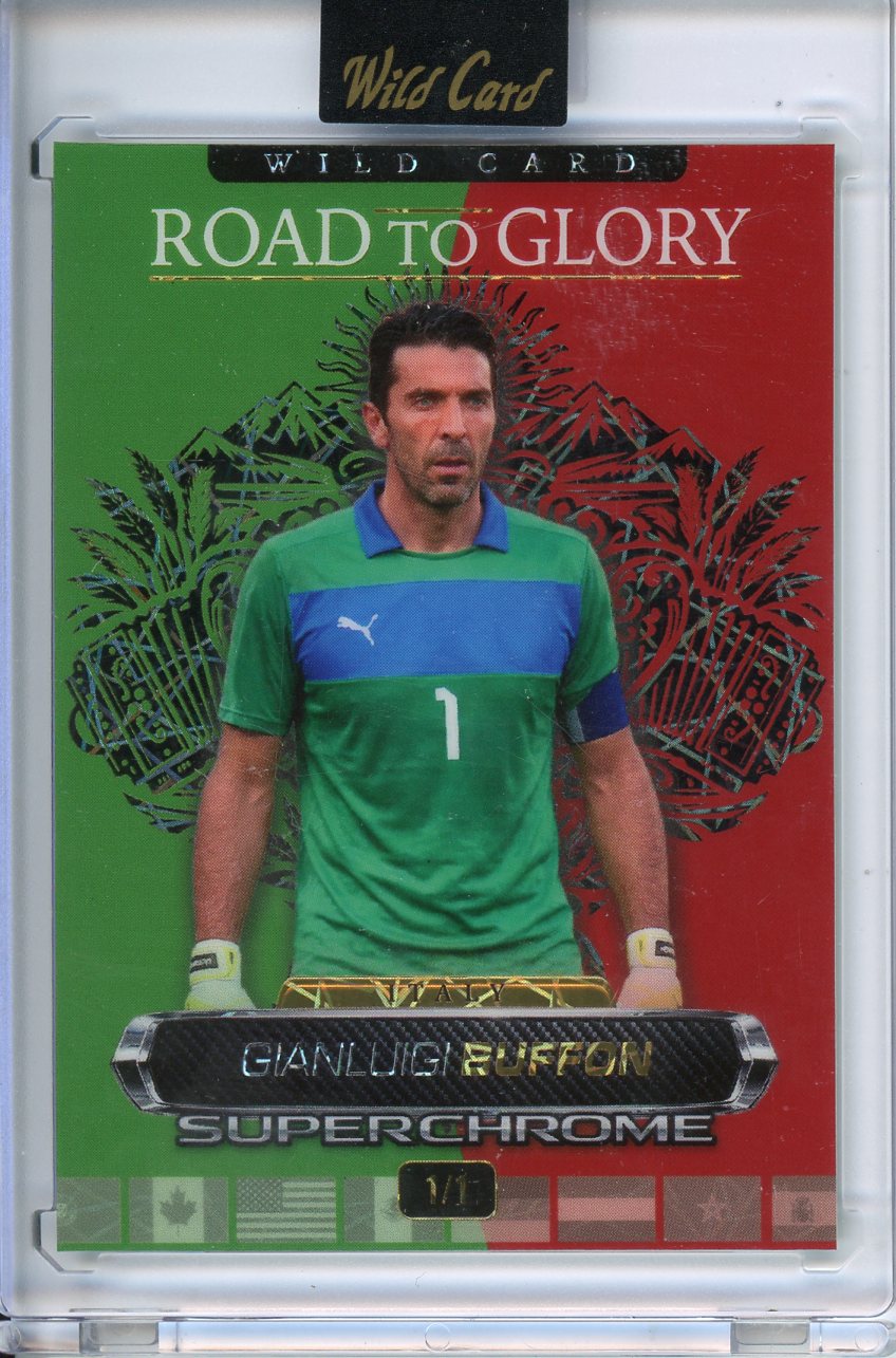 2026 Wild Card Superchrome Futbol Gianluigi Buffon Diagonal Laser 1/1