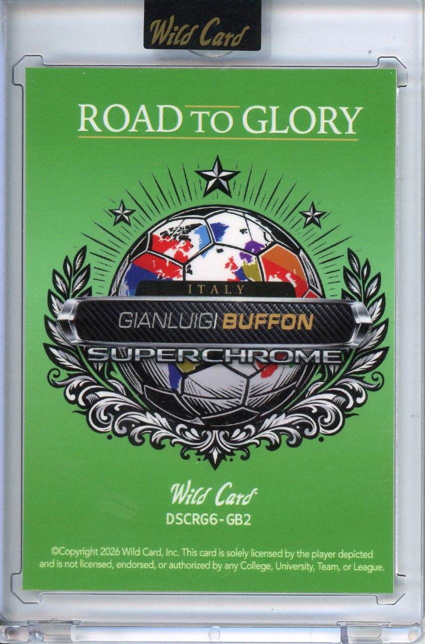 2026 Wild Card Superchrome Futbol Gianluigi Buffon Diagonal Laser 1/1