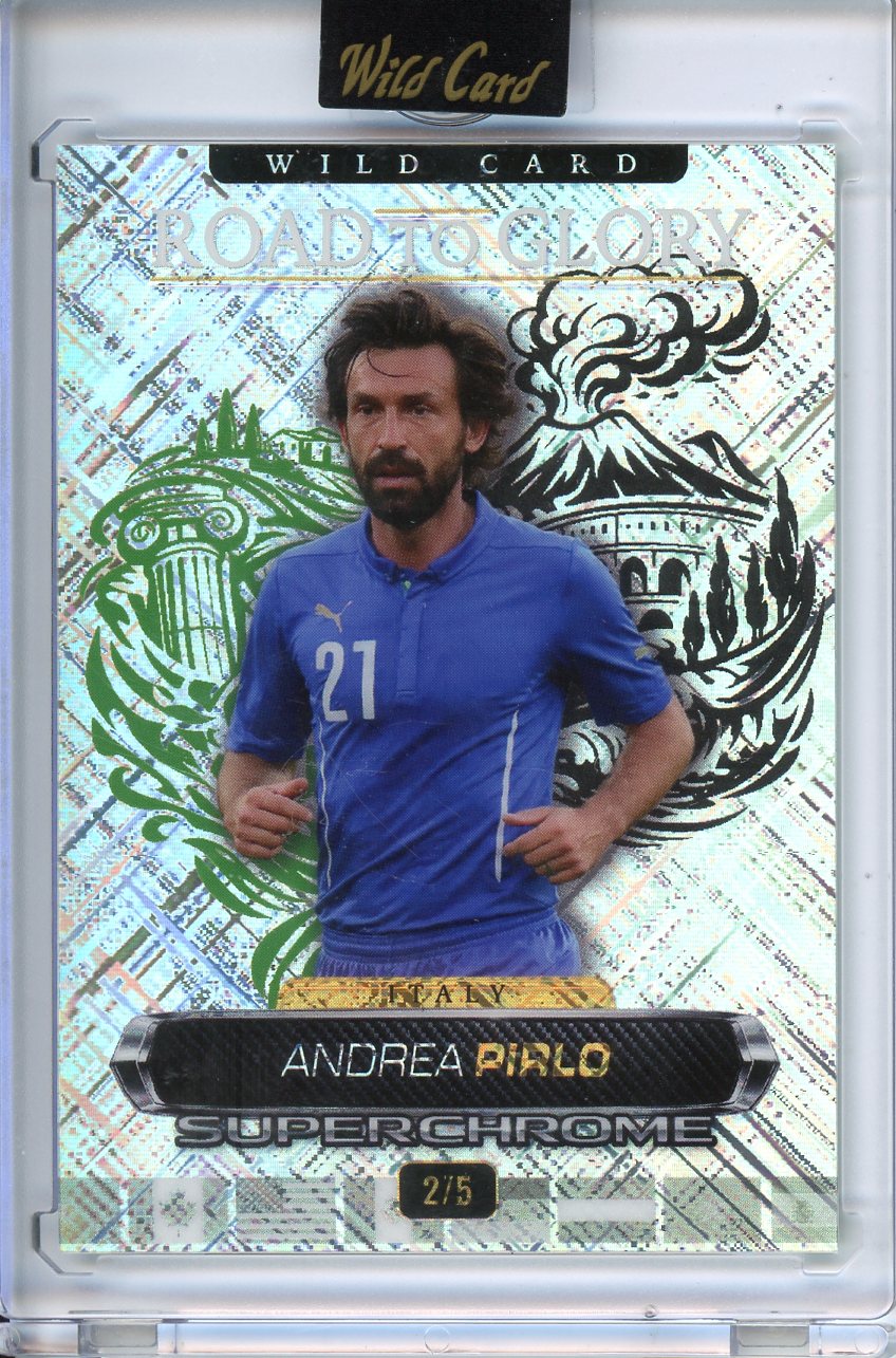 2026 Wild Card Superchrome Futbol Andrea Pirlo Crosshatch Triumph /5