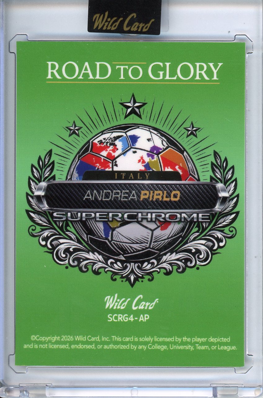 2026 Wild Card Superchrome Futbol Andrea Pirlo Crosshatch Triumph /5