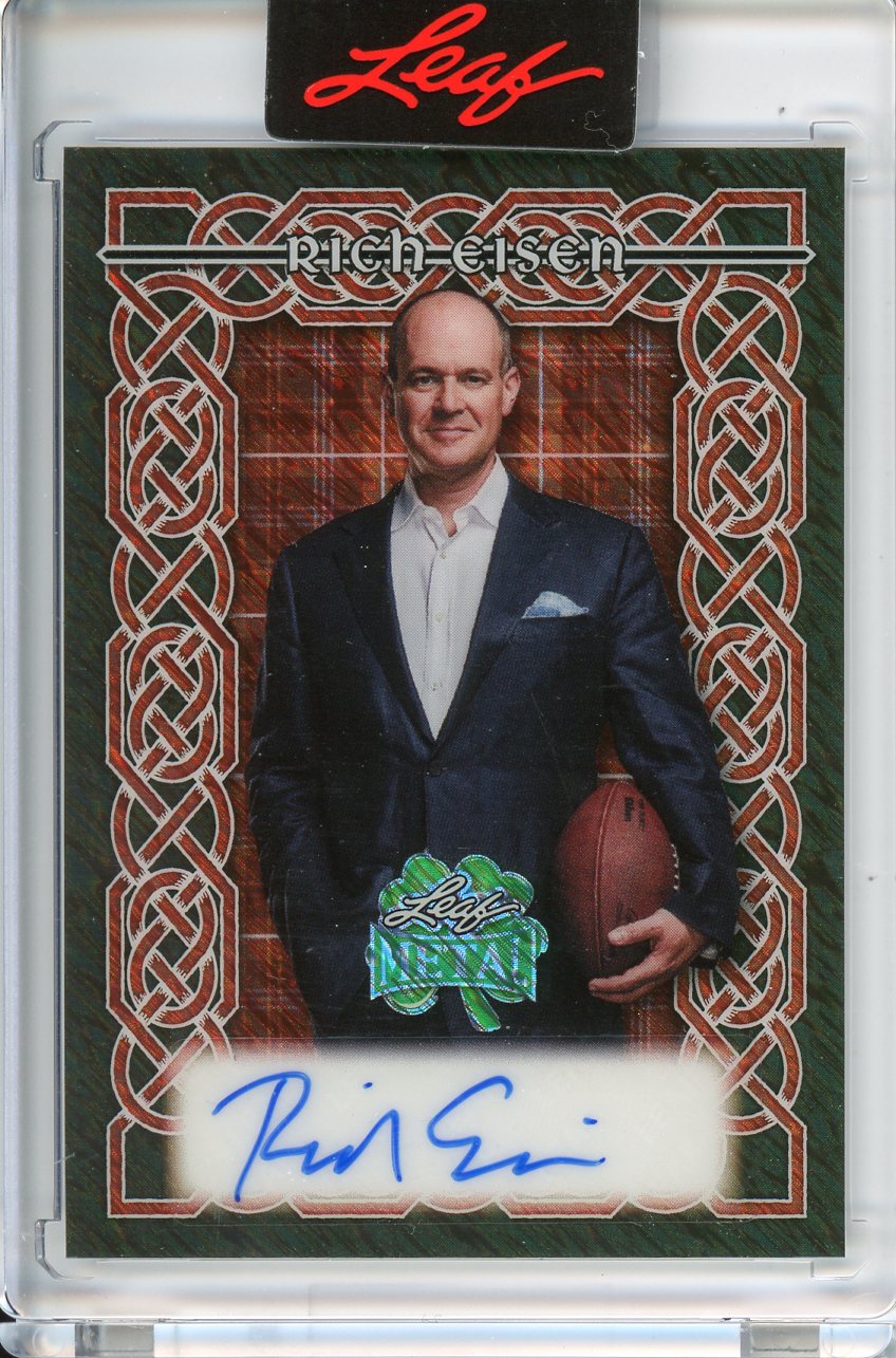 2026 Leaf Metal St. Patrick's Day Rich Eisen Auto /2 Red