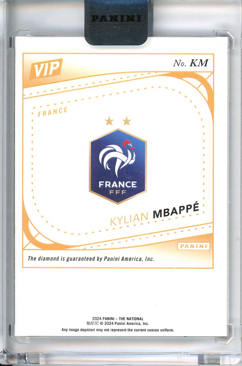 2024 Panini The National VIP Kylian Mbappe Diamond /3 No. KM