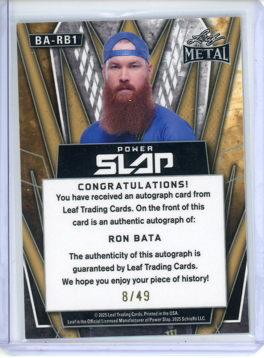 2025 Leaf Metal Power Slab "Wolverine" Ron Bata Refracror Auto /49