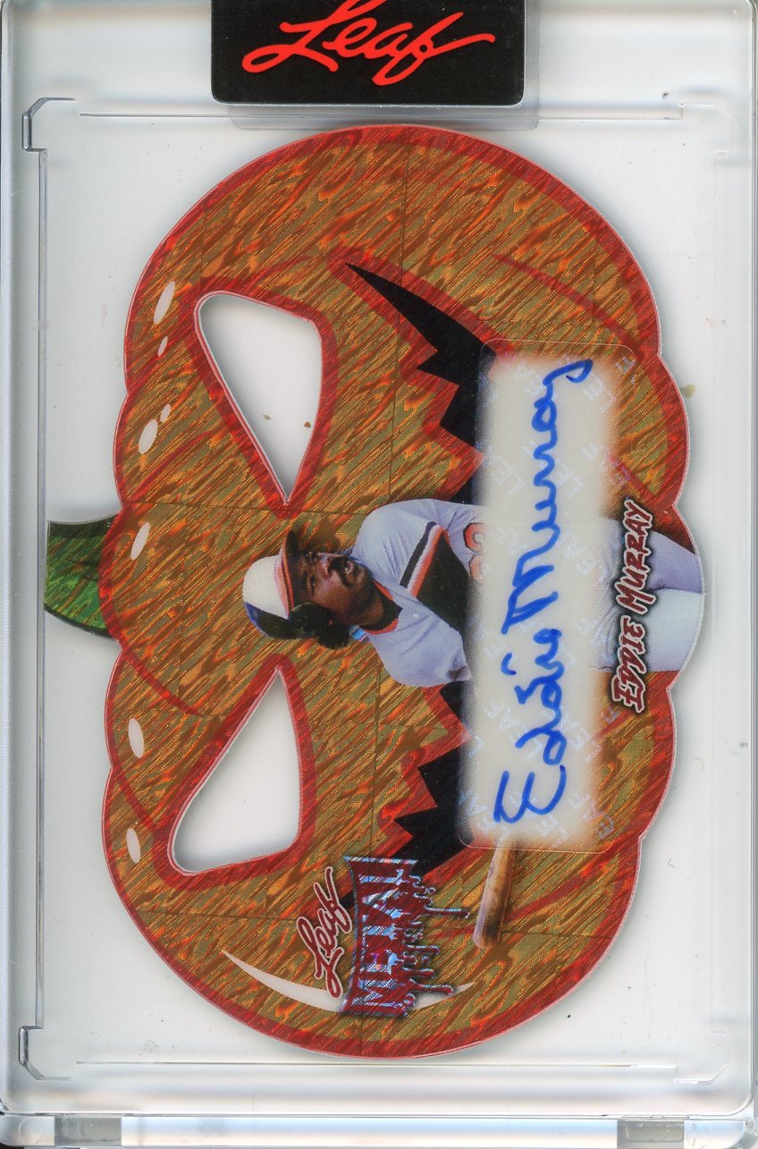 2025 Wild Card Metal Halloween Eddie Murray Autograph 1/4 Jack-O-Lantern