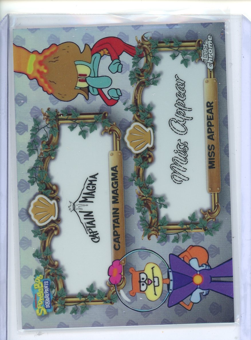 2025 Topps Spongebob Miss Appear Captain Magma Dual VIP V12-7