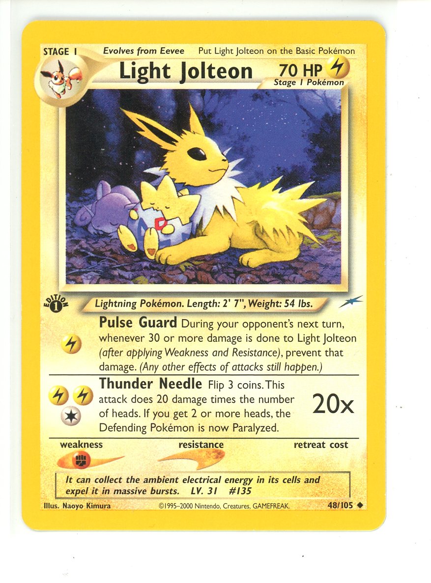 Light Jolteon - Neo Destiny First Edition 48/105 LP