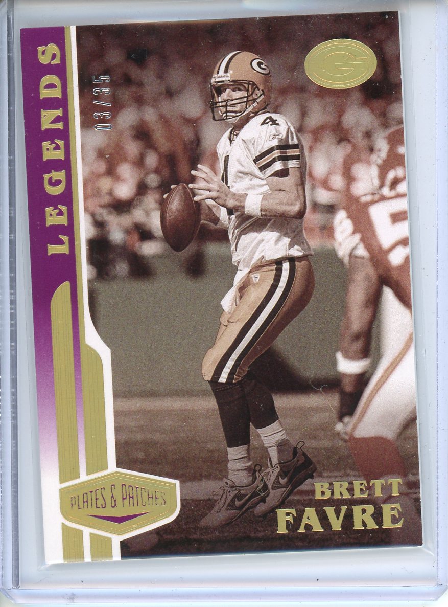 2020 Panini Plates & Patches Brett Favre Legends /35 No. 123