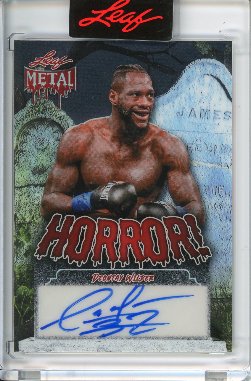2025 Wild Card Metal Halloween Deontay Wilder Autograph 1/1