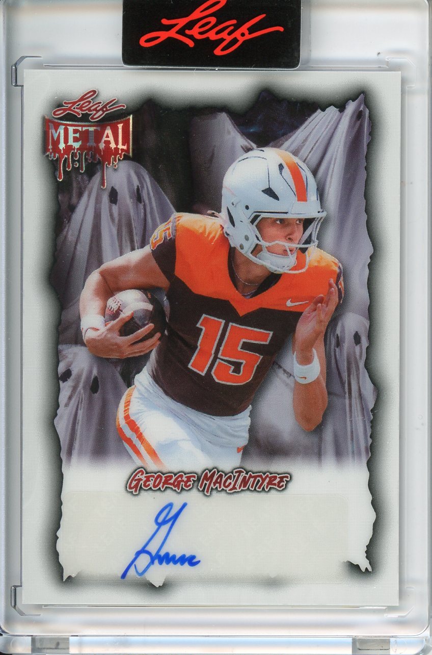 2025 Wild Card Metal Halloween George Macintyre Autograph 4/5
