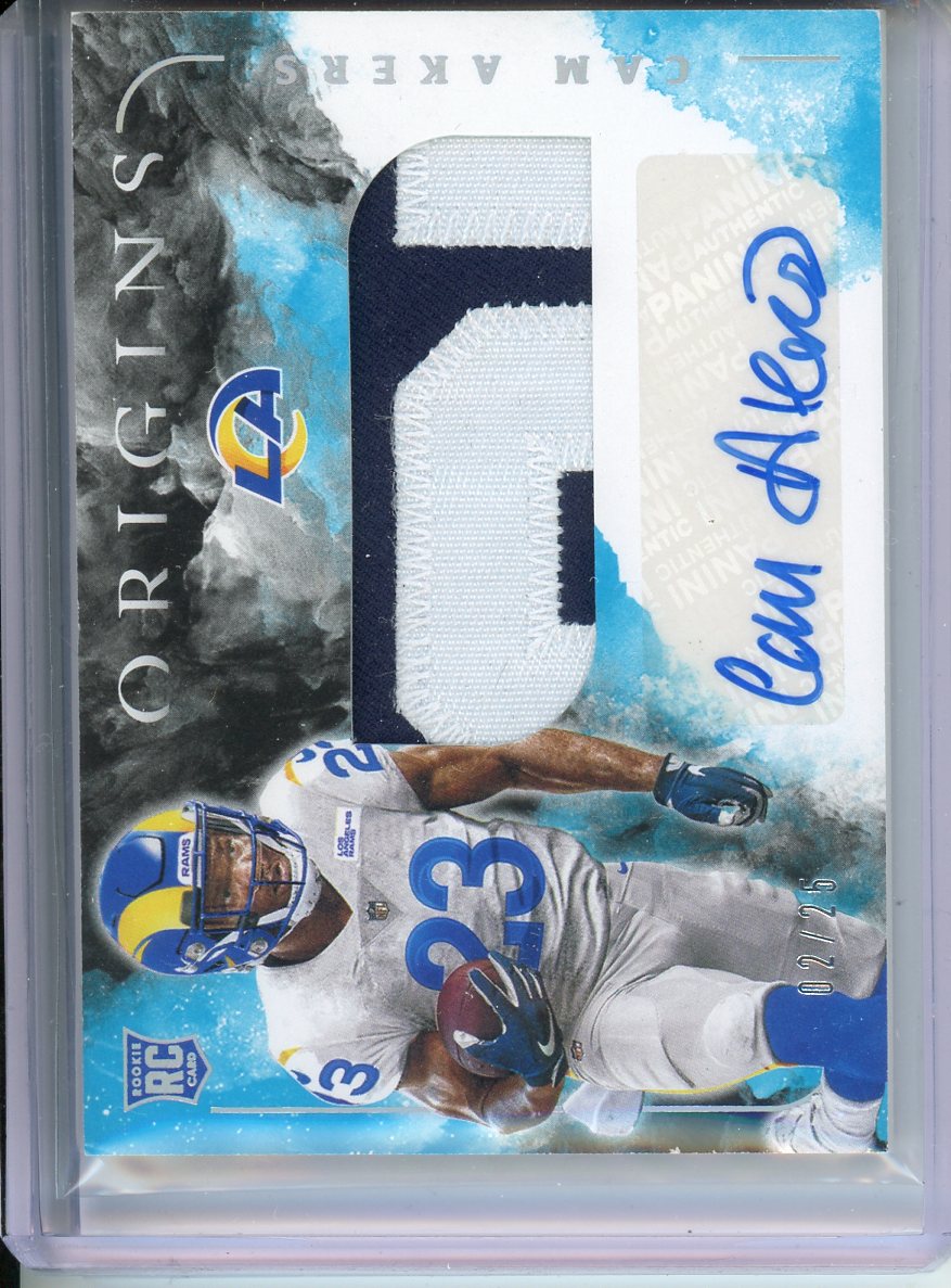 2020 Panini Origins Cam Akers RPA /25 No. 124