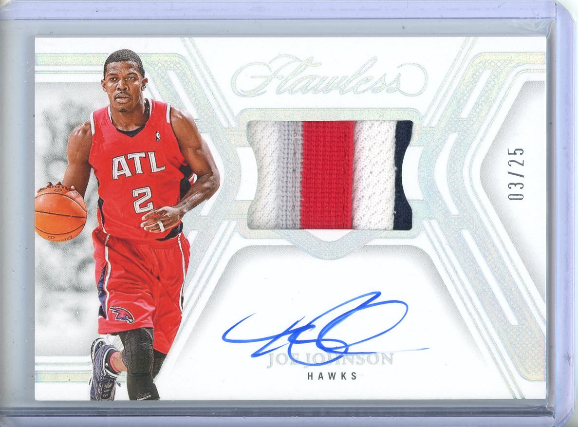 2024-25 Panini Flawless Joe Johnson #SPM-JJH Patch Auto /25
