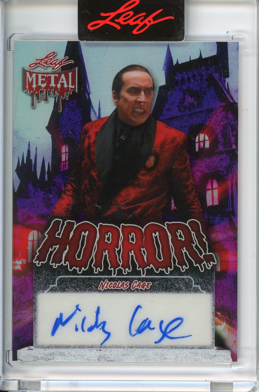 2025 Wild Card Metal Halloween Nicolas Cage Autograph 1/1
