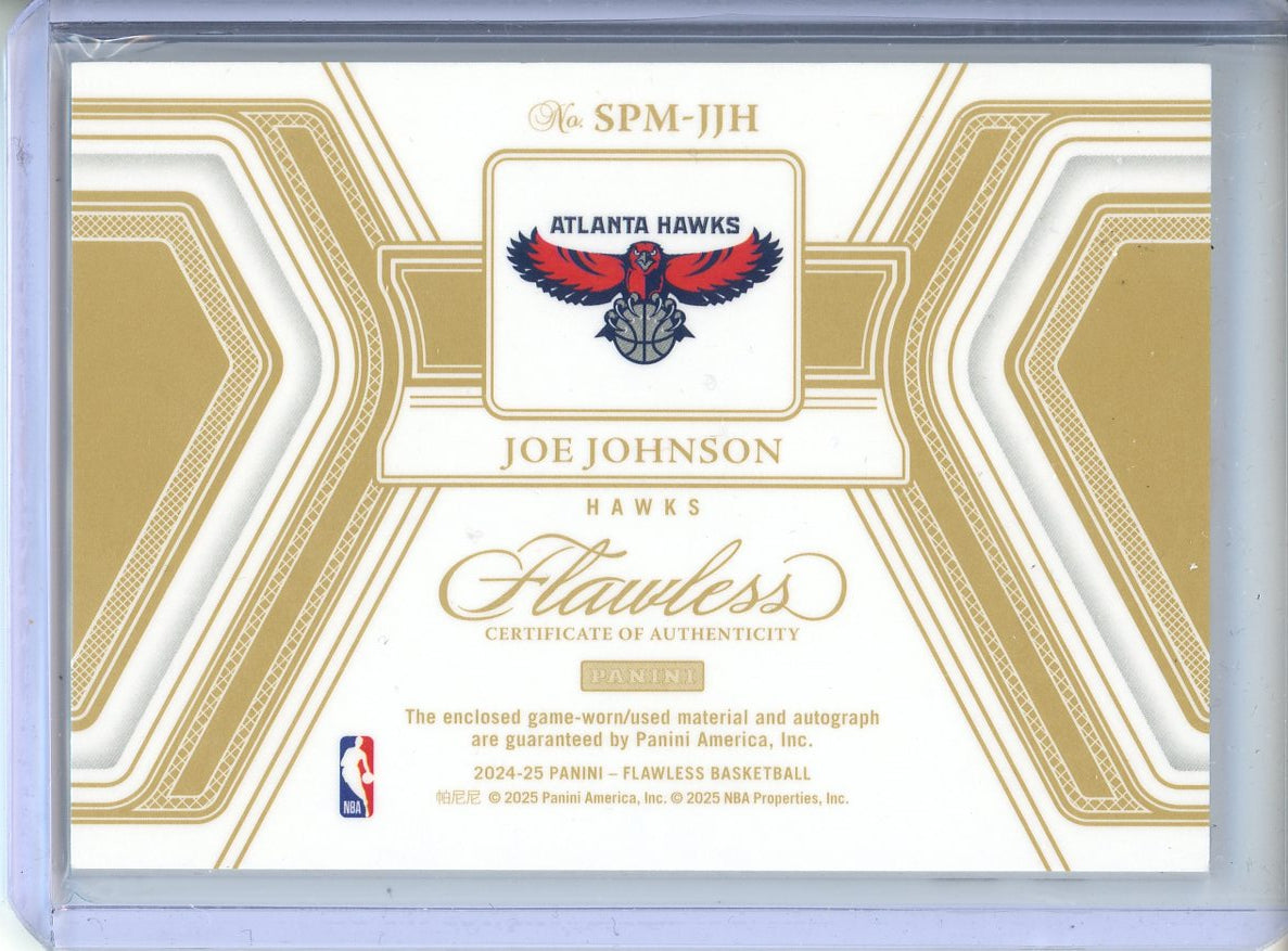 2024-25 Panini Flawless Joe Johnson #SPM-JJH Patch Auto /25