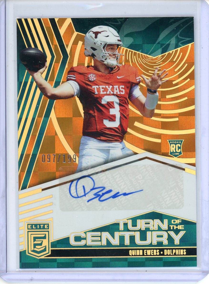 2025 Donruss Elite Quinn Ewers Turn of the Century Auto /199 TOC-QEW