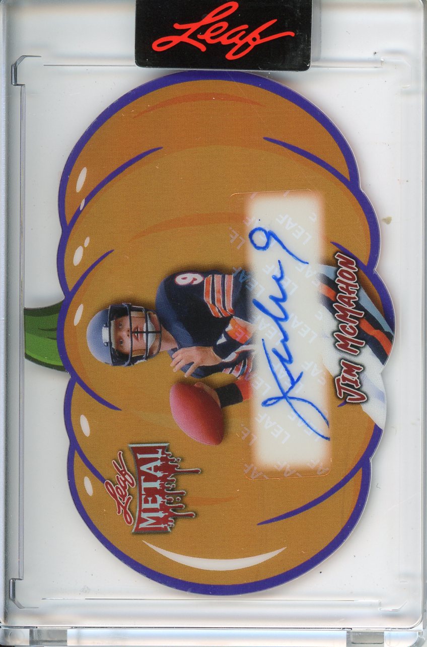 2025 Wild Card Metal Halloween Jim McMahon Autograph 13/13 Pumpkin