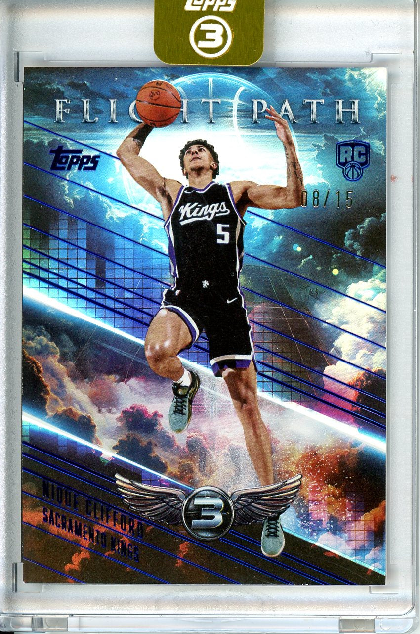 2025-26 Topps 3 Nique Clifford RC #FP-3 Flight Path /15