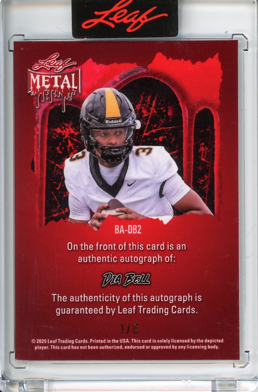 2025 Wild Card Metal Halloween Dia Bell Autograph 1/5