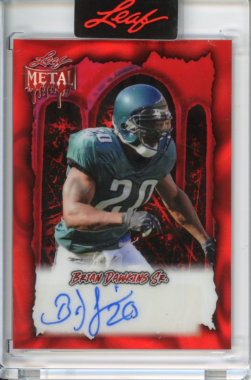 2025 Wild Card Metal Halloween Brian Dawkins Sr. Autograph 2/13