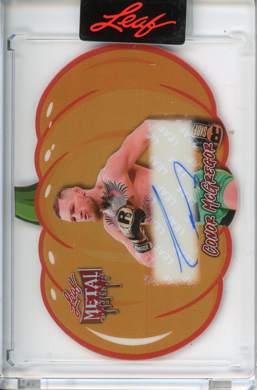 2025 Wild Card Metal Halloween Conor Mcgregor Autograph 3/5 Pumpkin