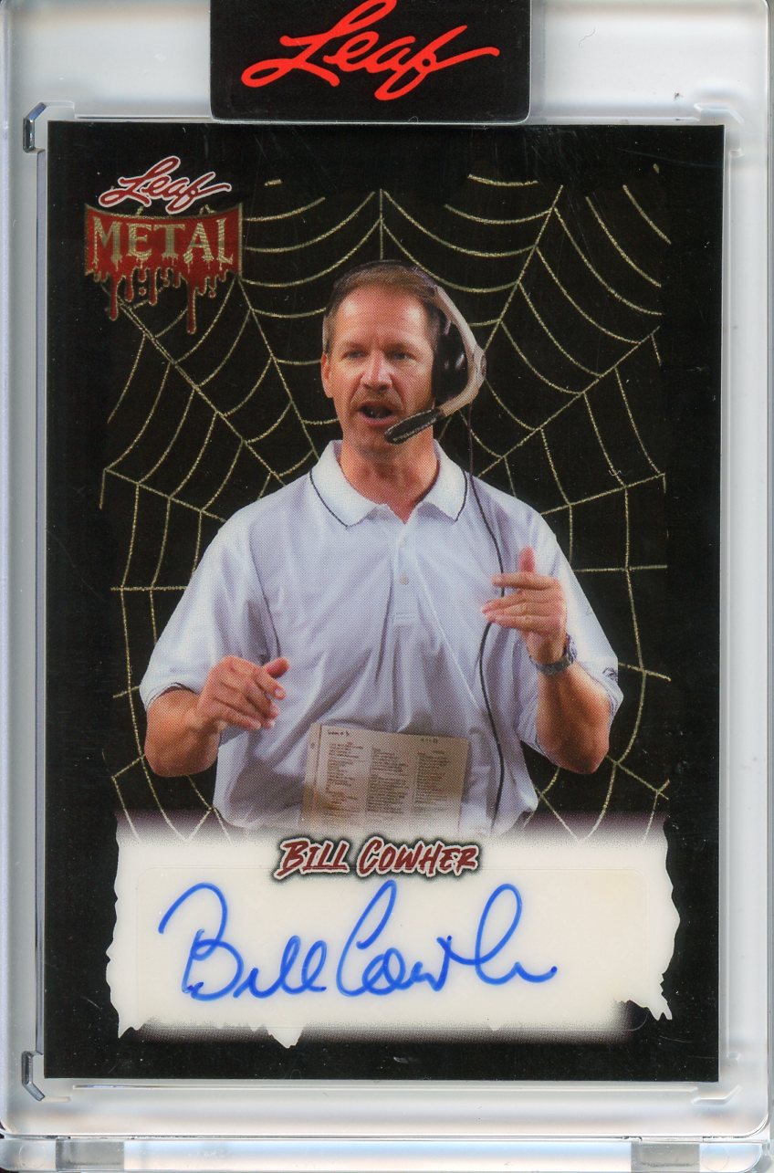 2025 Wild Card Metal Halloween Bill Cowher Autograph 1/1