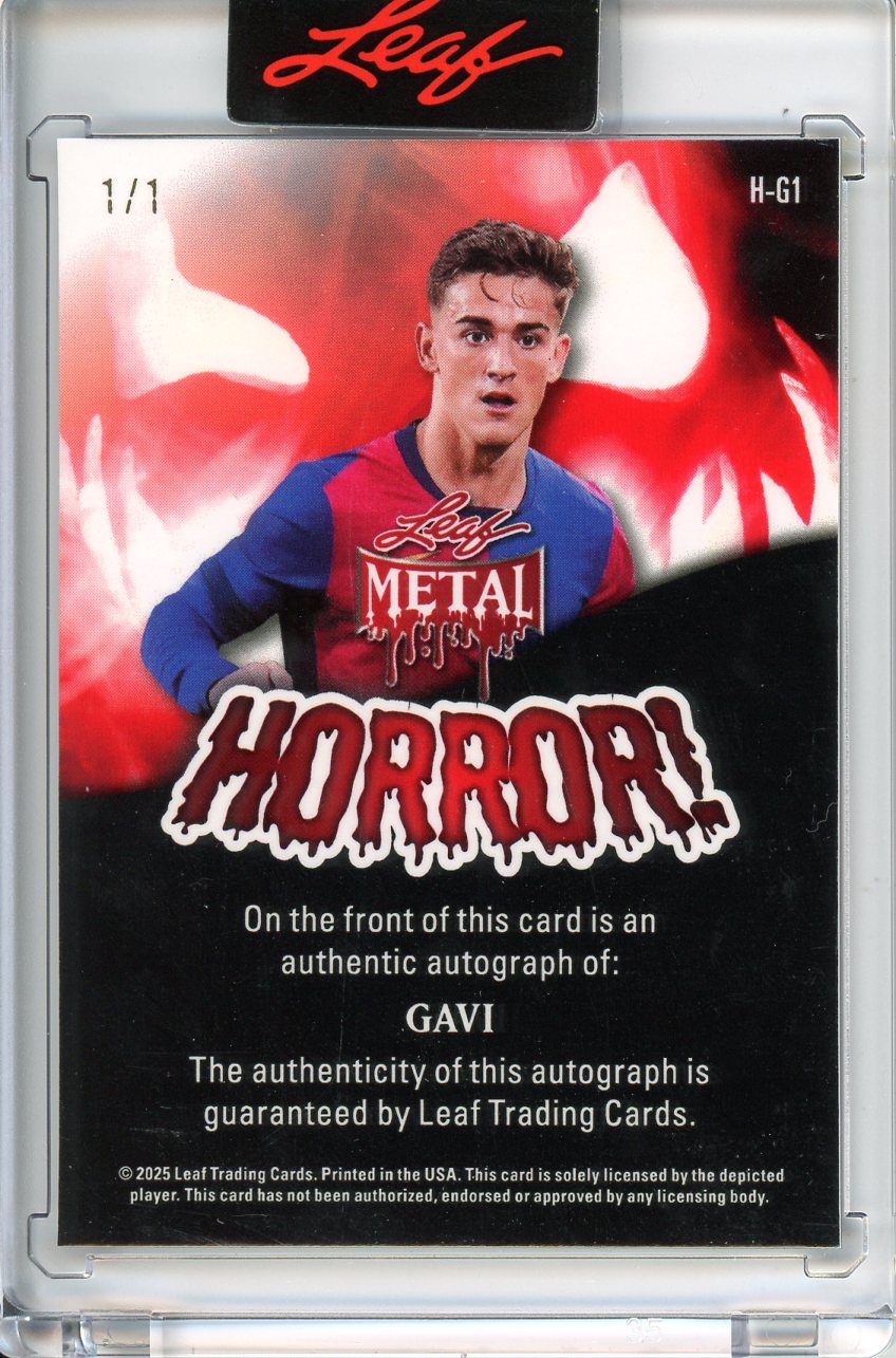 2025 Wild Card Metal Halloween Gavi Autograph 1/1