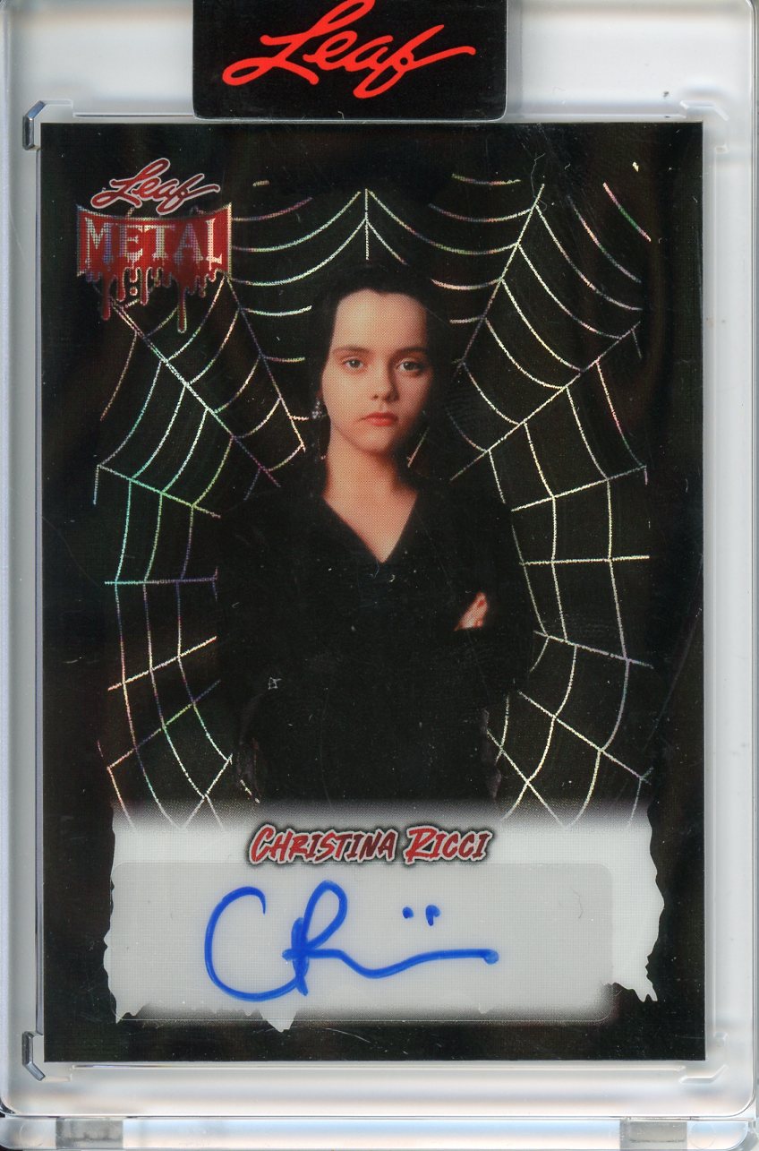 2025 Wild Card Metal Halloween Christina Ricci Autograph 3/3