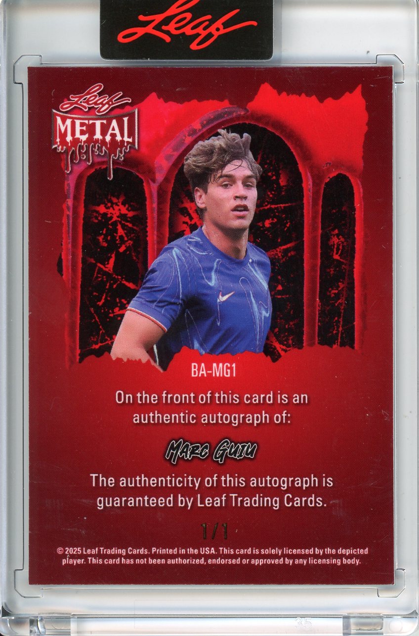 2025 Wild Card Metal Halloween Marc Guiu Autograph 1/1
