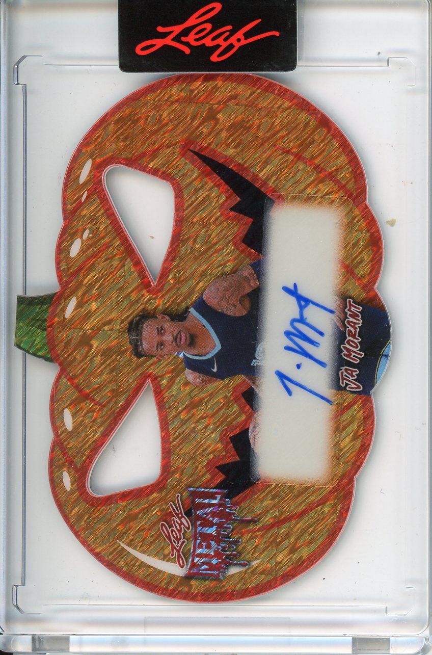 2025 Wild Card Metal Halloween JA Morant Autograph 3/4 Jack-O-Lantern
