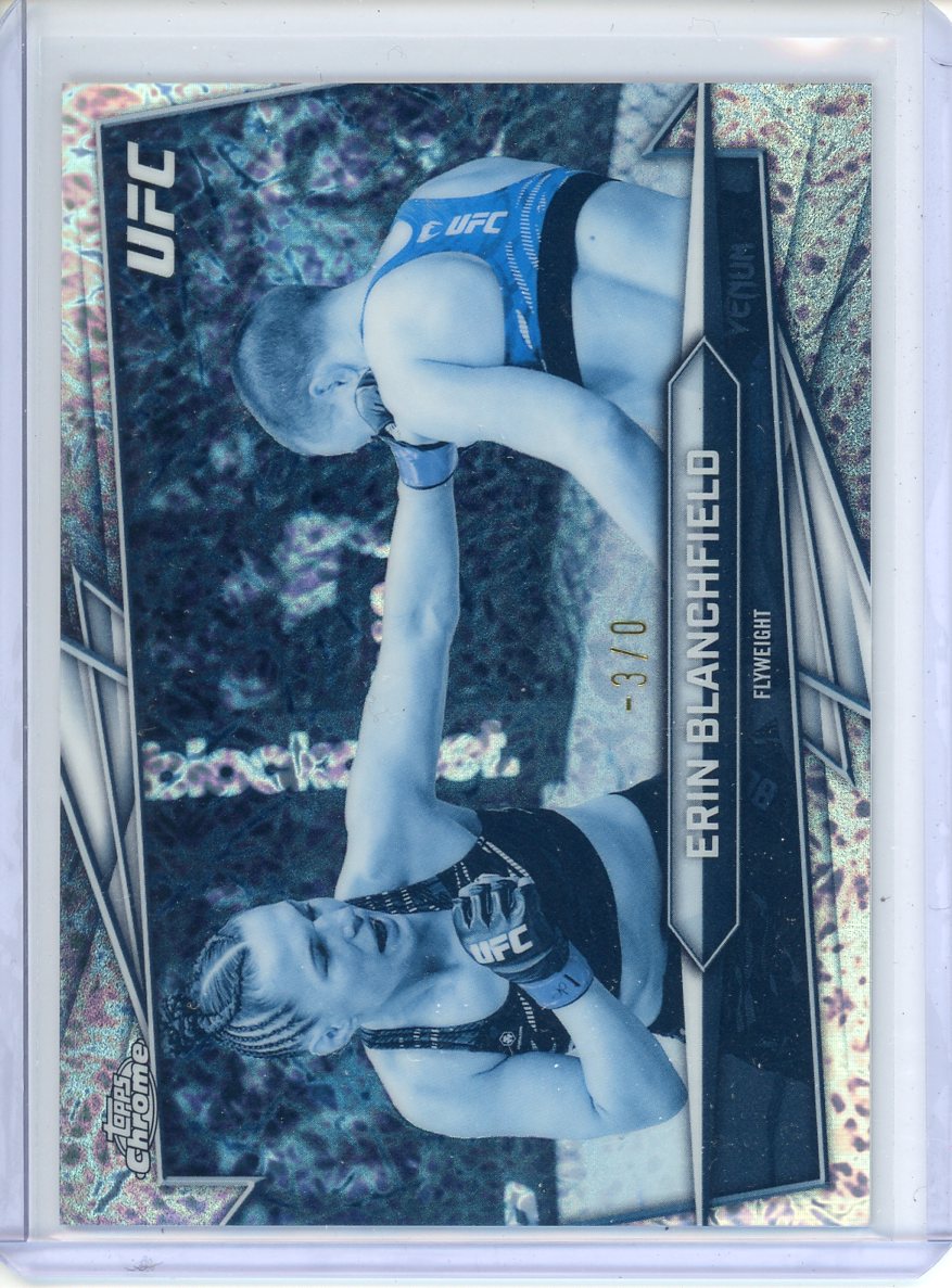 2026 Topps Chrome UFC Erin Blanchfield FrozenFractor -3/0 #63
