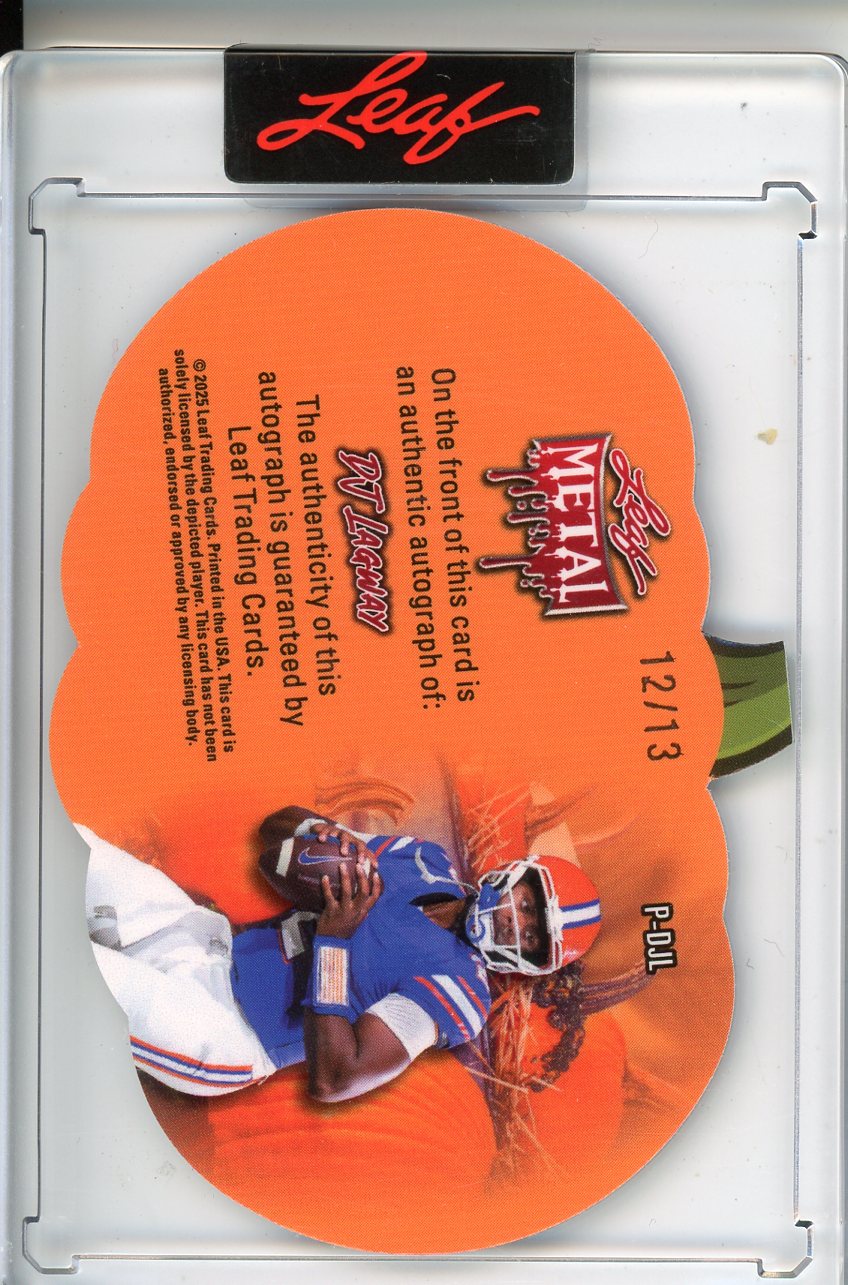 2025 Wild Card Metal Halloween DJ Lagway Autograph 12/13 Pumpkin