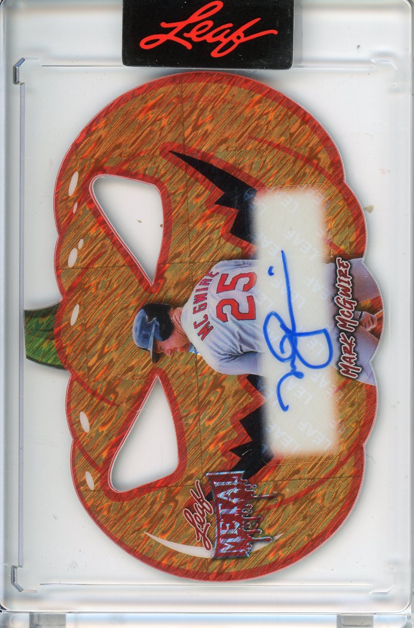 2025 Wild Card Metal Halloween Mark McGwire Autograph 2/4 Jack-O-Lantern