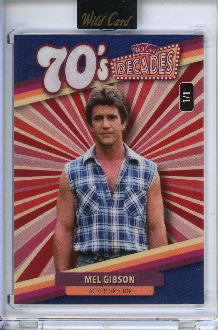 2025 Wild Card Decades Mel Gibson 70s 1/1 Red