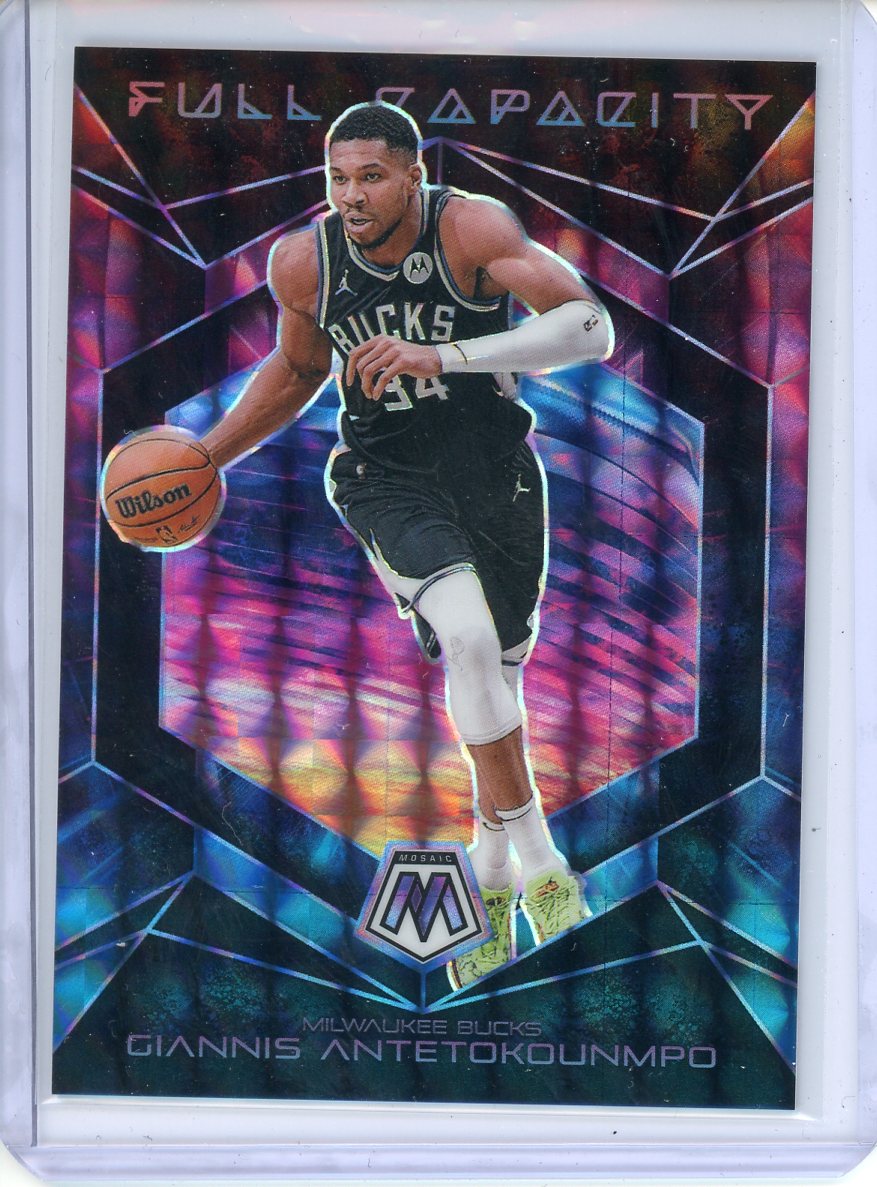 2024-25 Mosaic Basketball Giannis Antetokounmpo Full Capacity Prizm No. 10
