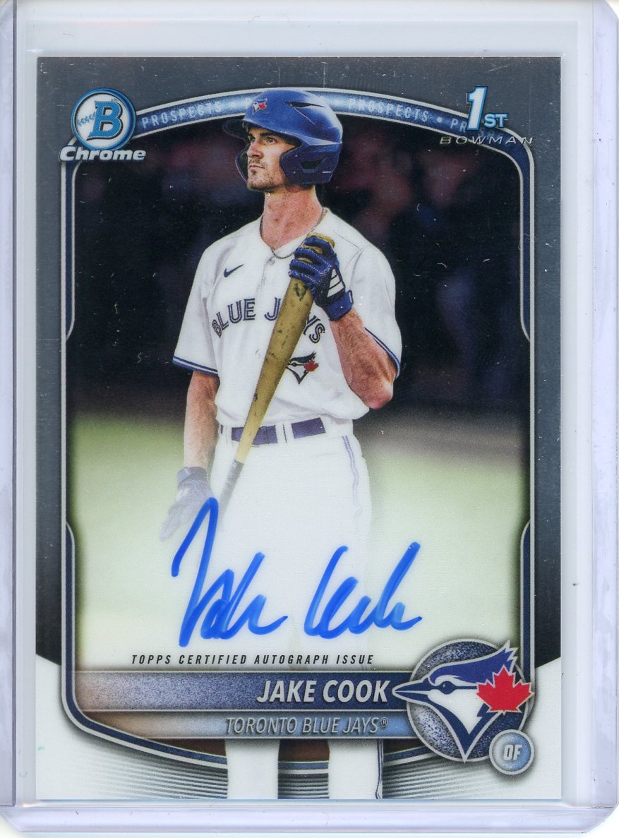 2025 Bowman Draft Jake Cook 1st Bowman #CPA-JC Chrome Auto