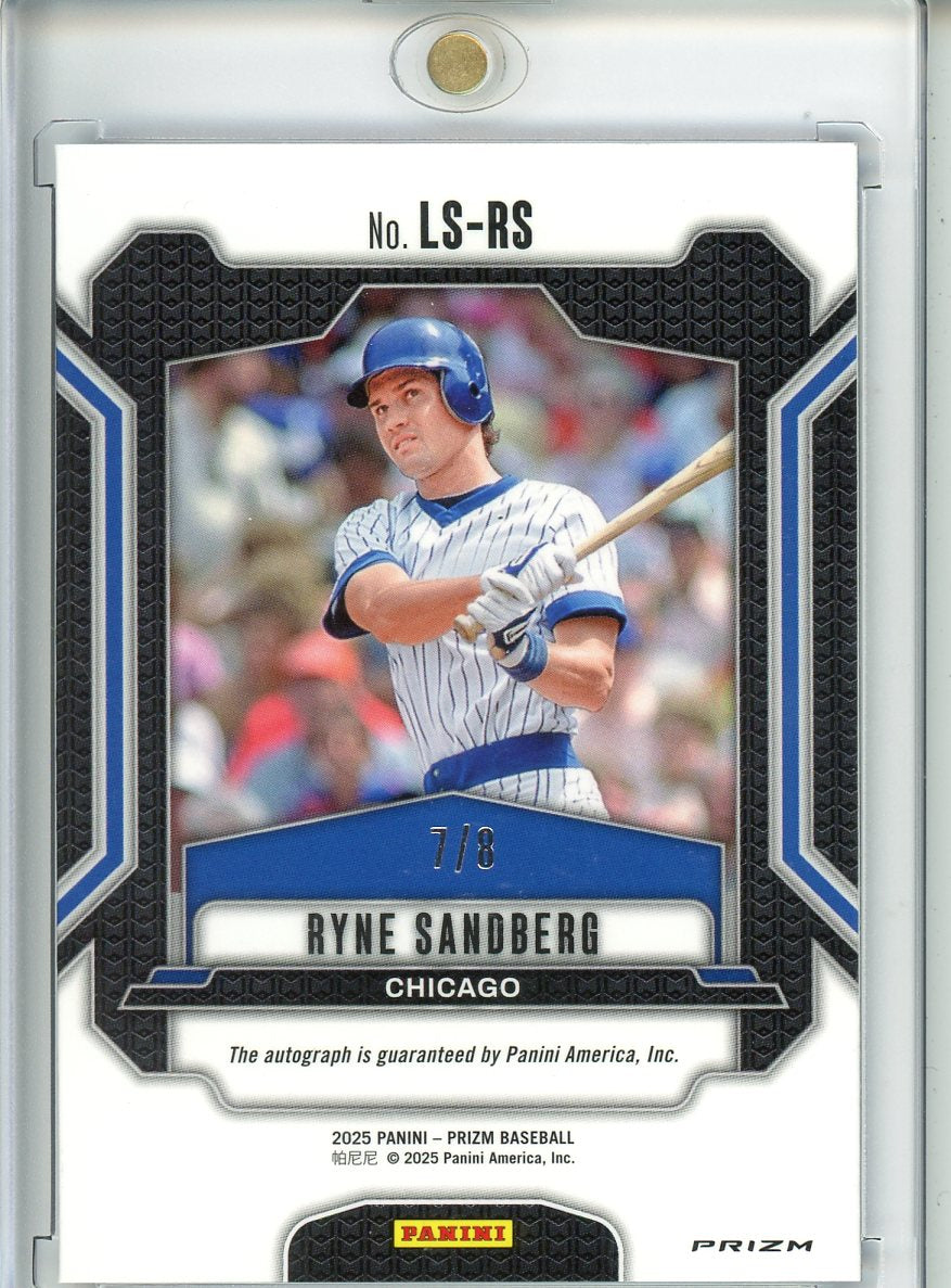 2025 Panini Prizm Ryne Sandberg Autograph 7/8