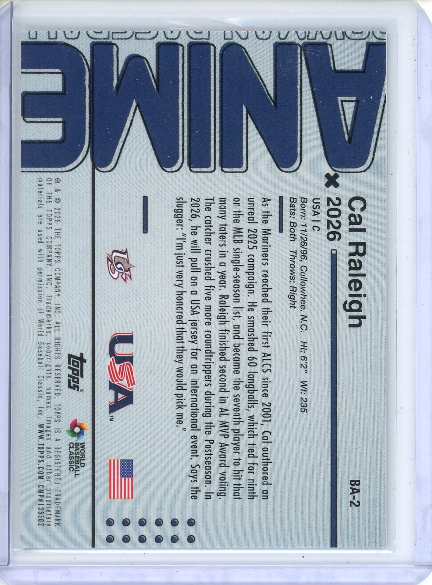 2026 Bowman Cal Raleigh Anime A-2
