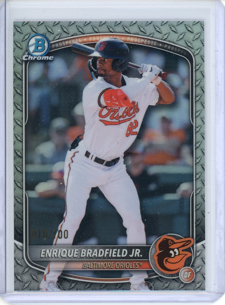 2025 Bowman Draft Chrome Enrique Bradfield Jr #BDC-198 Metal Steel Refractor /100