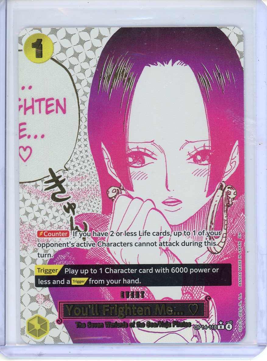 One Piece You'll Frighten Me... OP14-118 Alt. Art