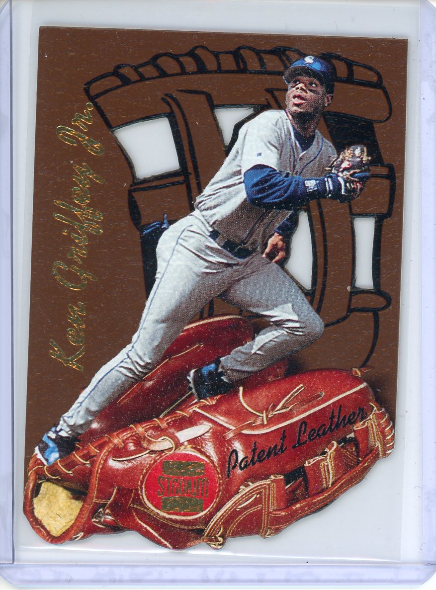1997 Ken Griffey JR. Topps Stadium Club Baseball Patent Leather PL 4