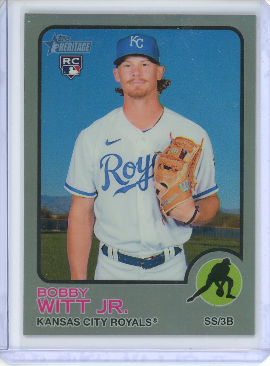 2022 Bobby Witt JR. Heritage Baseball Rookie Chrome 124/373
