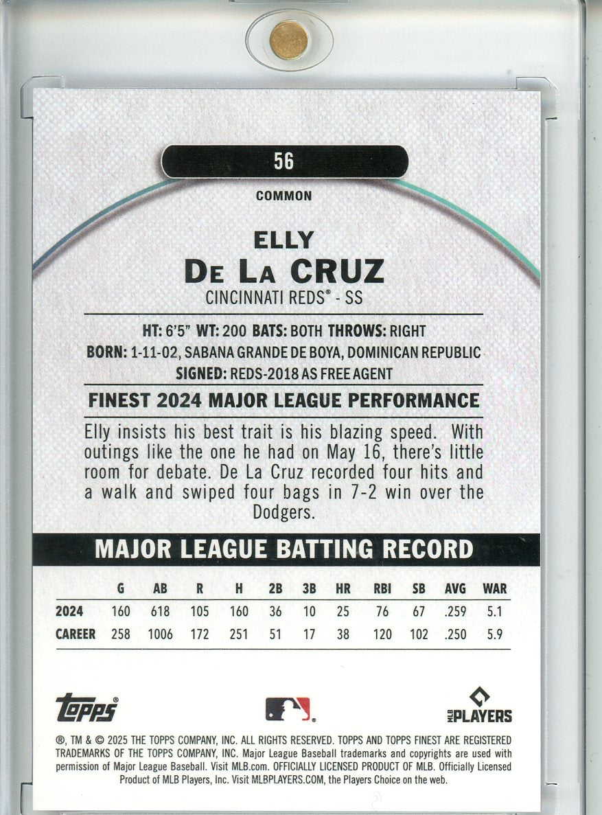 2025 Elly De La Cruz Topps Finest Baseball 11/60