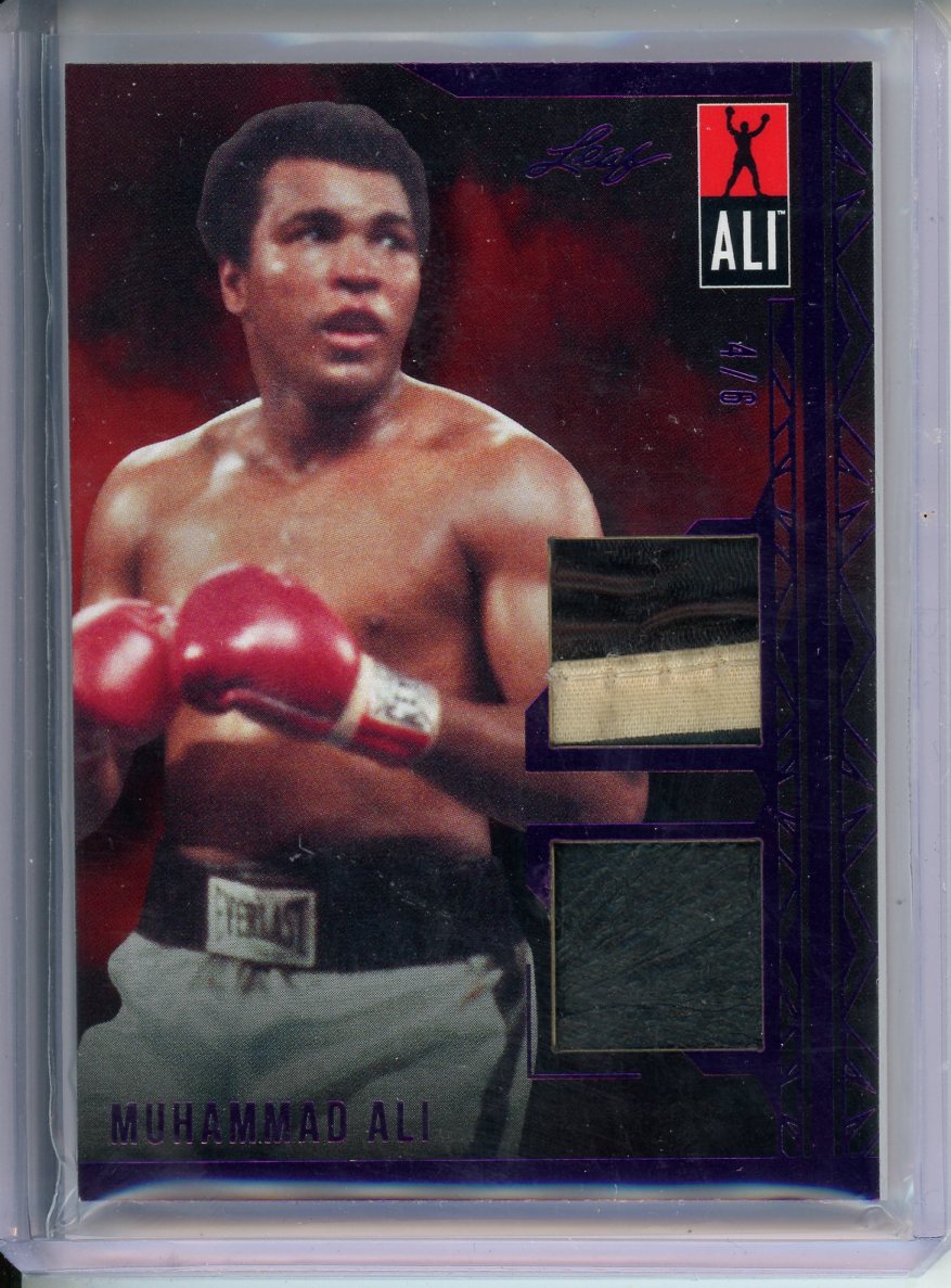2024 Leaf Muhammad Ali Collection Dual Fight-Worn Relic Purple /6